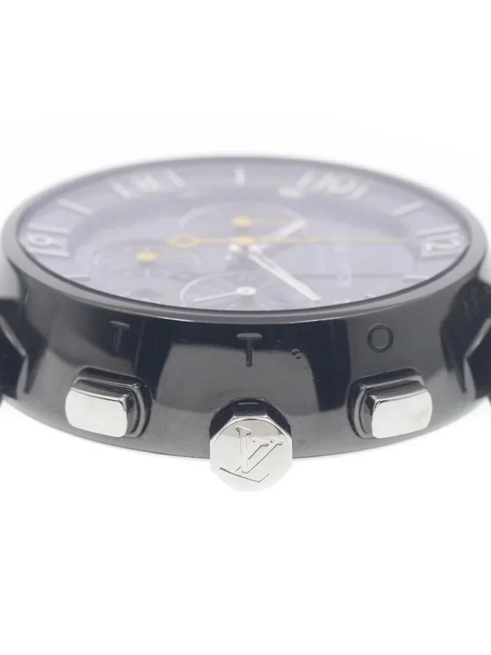 LOUIS VUITTON Tambour Q1121 Date Chronograph Automatic Men's Watch_966695